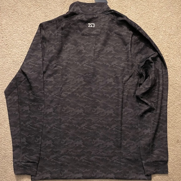 Cutter & Buck Traverse Camo Print Stretch Quarter Zip Mens Pullover - Picture 6 of 8